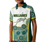 Custom Rugby Australia 2026 Kid Polo Shirt Wallabies Go Champions