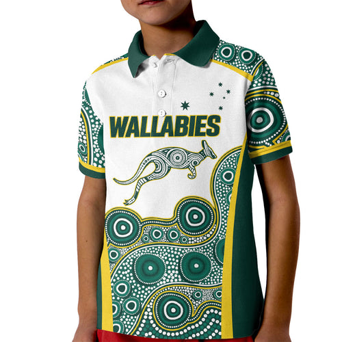 Custom Rugby Australia 2026 Kid Polo Shirt Wallabies Go Champions