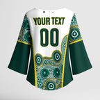 Custom Rugby Australia 2026 Kimono Sleeve Blouse Wallabies Go Champions
