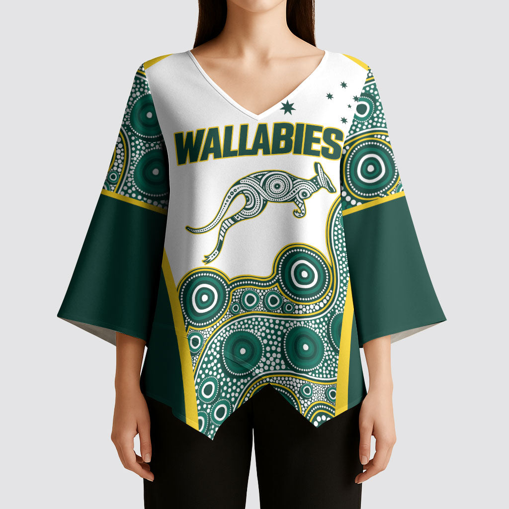 Custom Rugby Australia 2026 Kimono Sleeve Blouse Wallabies Go Champions