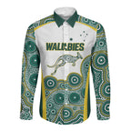 Custom Rugby Australia 2026 Long Sleeve Button Shirt Wallabies Go Champions