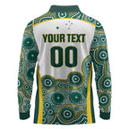 Custom Rugby Australia 2026 Long Sleeve Polo Shirt Wallabies Go Champions