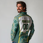 Custom Rugby Australia 2026 Long Sleeve Polo Shirt Wallabies Go Champions
