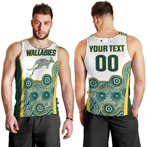 Custom Rugby Australia 2026 Men Tank Top Wallabies Go Champions