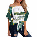 Custom Rugby Australia 2026 Off Shoulder Wrap Waist Top Wallabies Go Champions