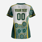 Custom Rugby Australia 2026 Scrub Top Wallabies Go Champions