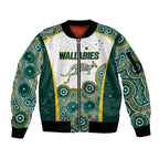 Custom Rugby Australia 2026 Sleeve Zip Bomber Jacket Wallabies Go Champions