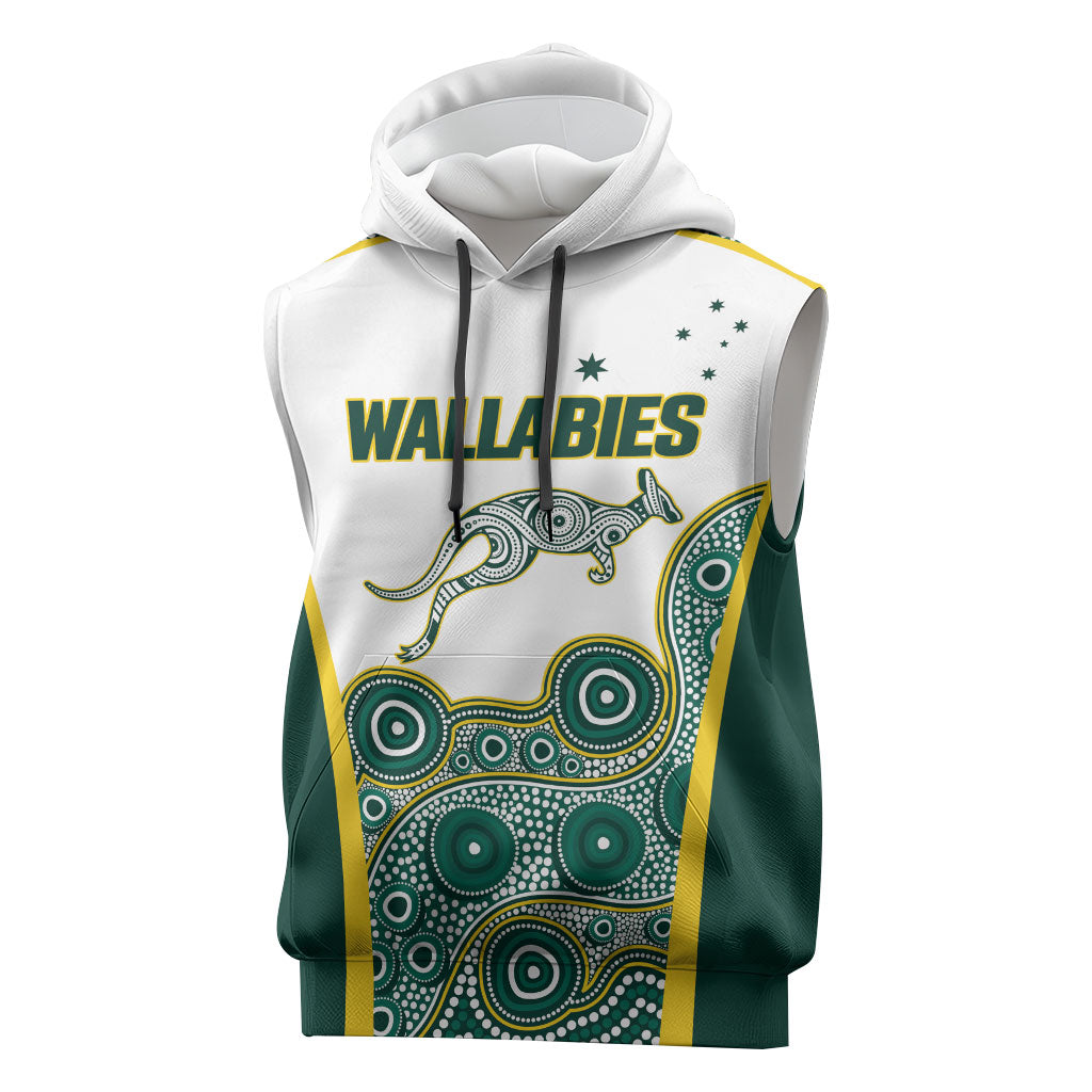 Custom Rugby Australia 2026 Sleeveless Hoodie Wallabies Go Champions