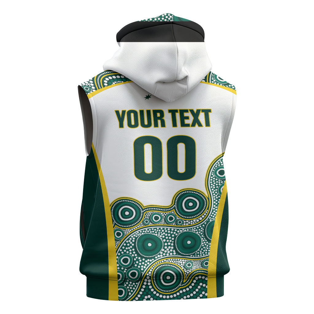 Custom Rugby Australia 2026 Sleeveless Hoodie Wallabies Go Champions
