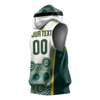 Custom Rugby Australia 2026 Sleeveless Hoodie Wallabies Go Champions