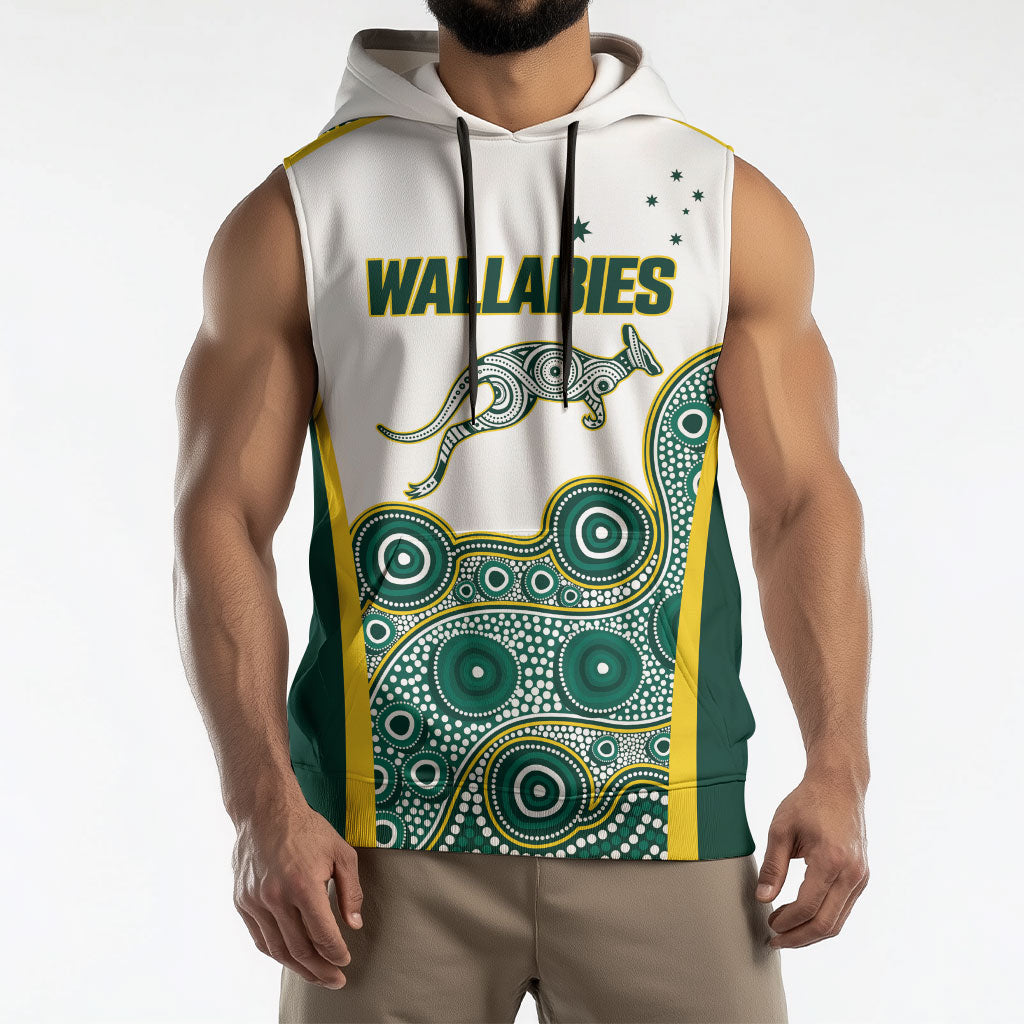 Custom Rugby Australia 2026 Sleeveless Hoodie Wallabies Go Champions