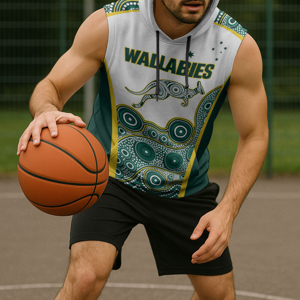 Custom Rugby Australia 2026 Sleeveless Hoodie Wallabies Go Champions