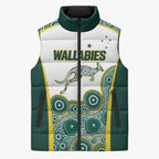 Custom Rugby Australia 2026 Sleeveless Puffer Jacket Wallabies Go Champions