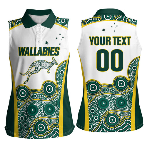 Custom Rugby Australia 2026 Women Sleeveless Polo Shirt Wallabies Go Champions