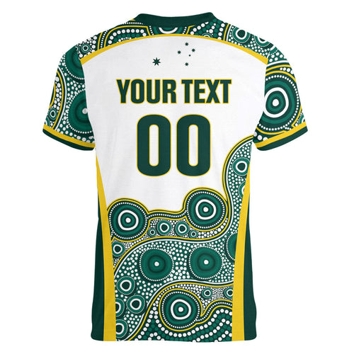 Custom Rugby Australia 2026 Women V-Neck T-Shirt Wallabies Go Champions