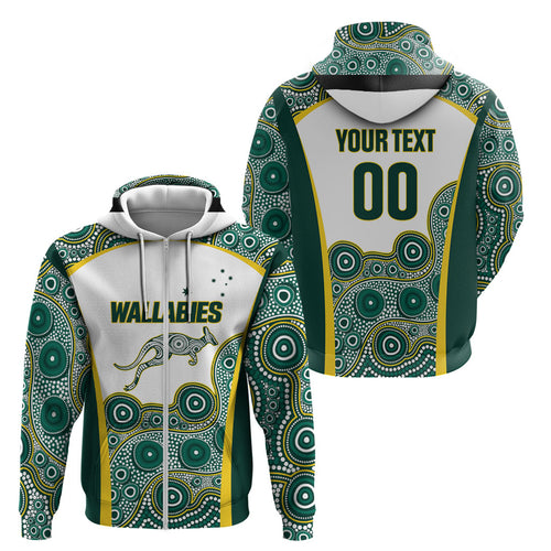Custom Rugby Australia 2026 Zip Hoodie Wallabies Go Champions