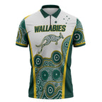 Custom Rugby Australia 2026 Zipper Polo Shirt Wallabies Go Champions