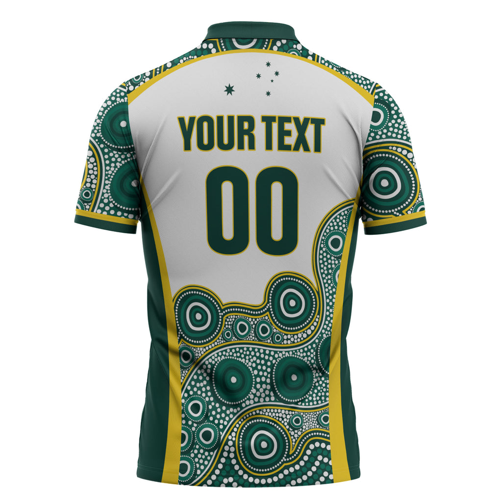 Custom Rugby Australia 2026 Zipper Polo Shirt Wallabies Go Champions