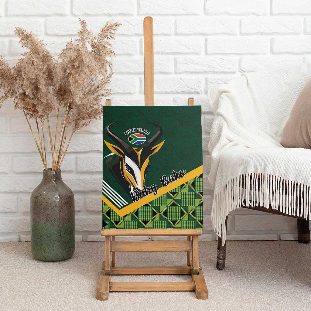 Rugby South Africa Canvas Wall Art Baby Boks Go Champions