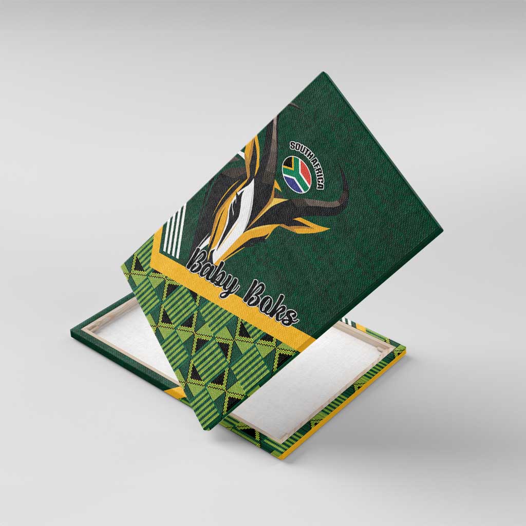 Rugby South Africa Canvas Wall Art Baby Boks Go Champions