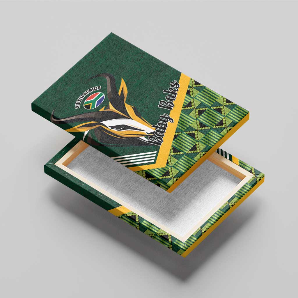 Rugby South Africa Canvas Wall Art Baby Boks Go Champions