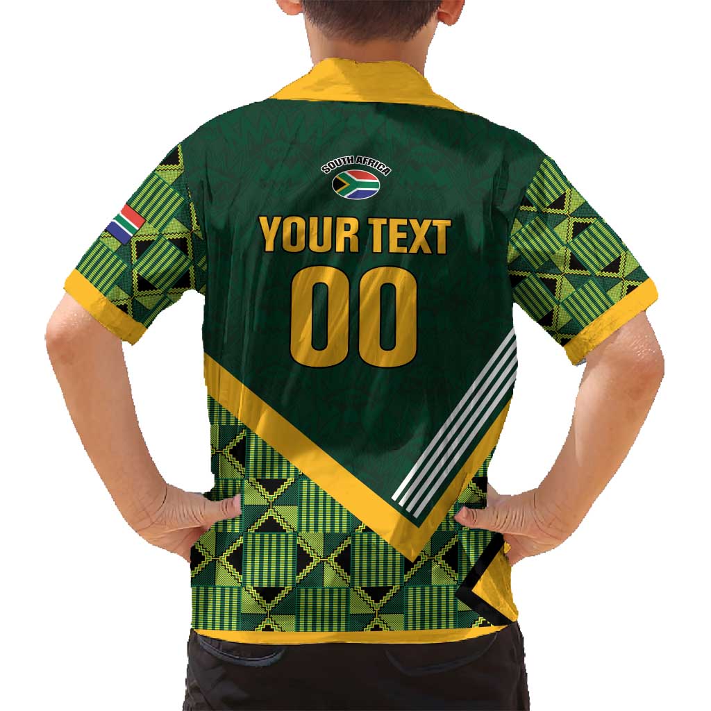 Custom Rugby South Africa Family Matching Puletasi and Hawaiian Shirt Baby Boks Go Champions