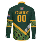 Custom Rugby South Africa Family Matching Tank Maxi Dress and Hawaiian Shirt Baby Boks Go Champions