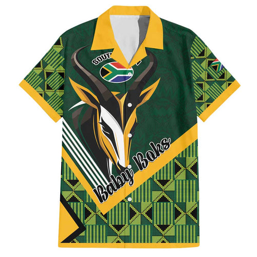 Custom Rugby South Africa Hawaiian Shirt Baby Boks Go Champions