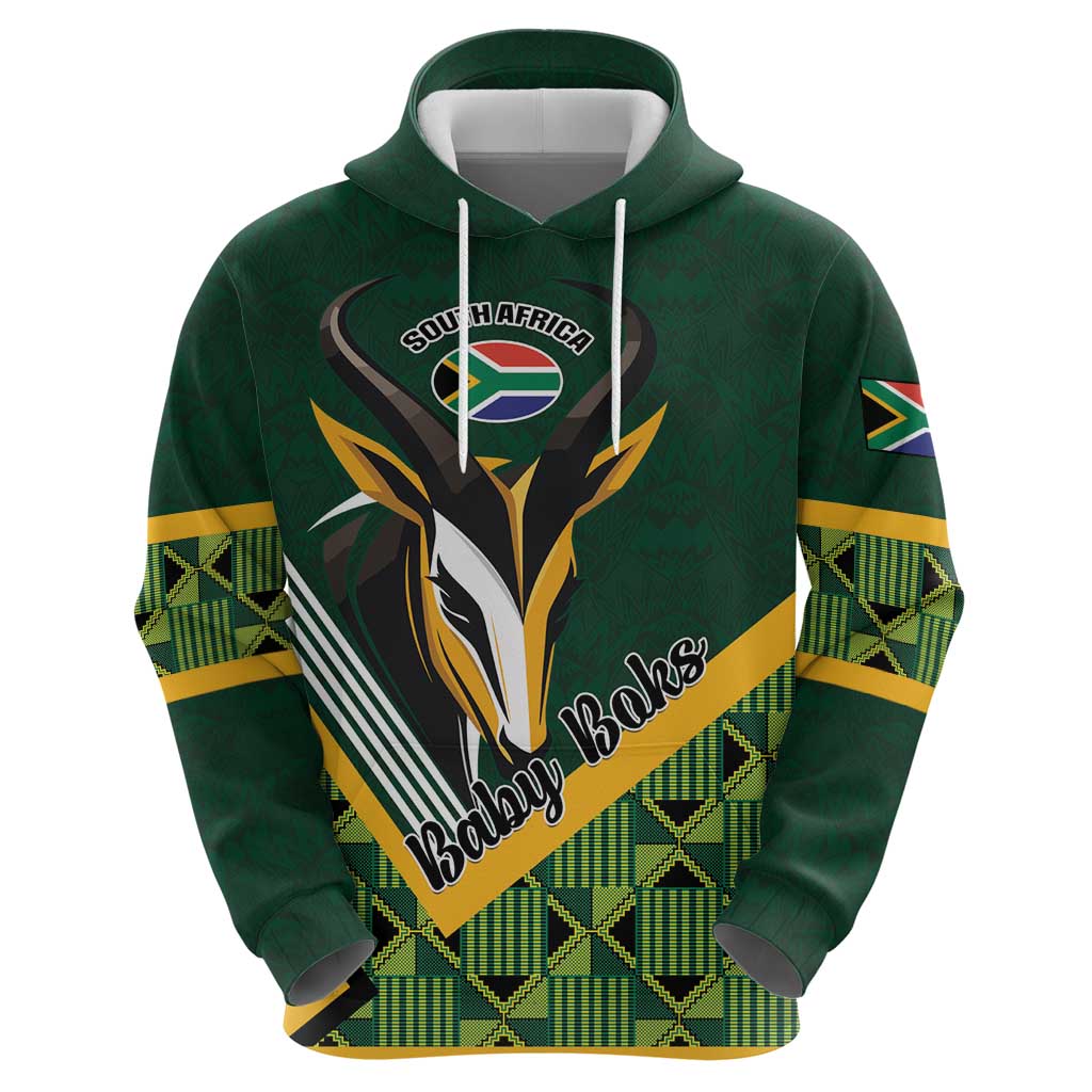 Custom Rugby South Africa Hoodie Baby Boks Go Champions