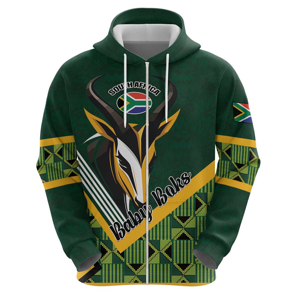 Custom Rugby South Africa Hoodie Baby Boks Go Champions