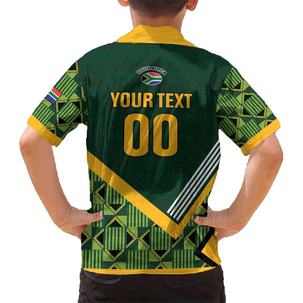 Custom Rugby South Africa Kid Hawaiian Shirt Baby Boks Go Champions