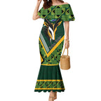 Custom Rugby South Africa Mermaid Dress Baby Boks Go Champions