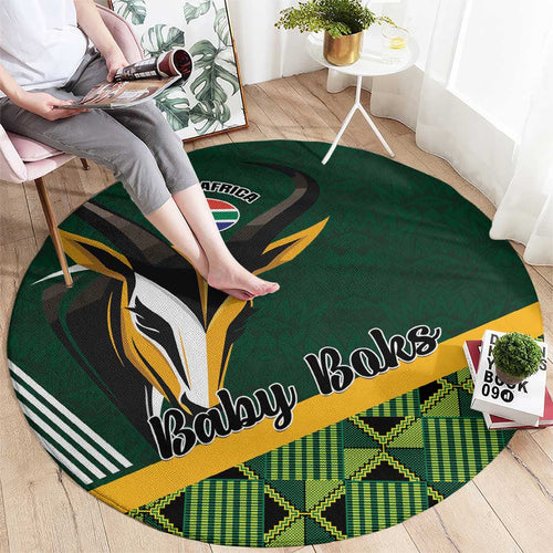Rugby South Africa Round Carpet Baby Boks Go Champions