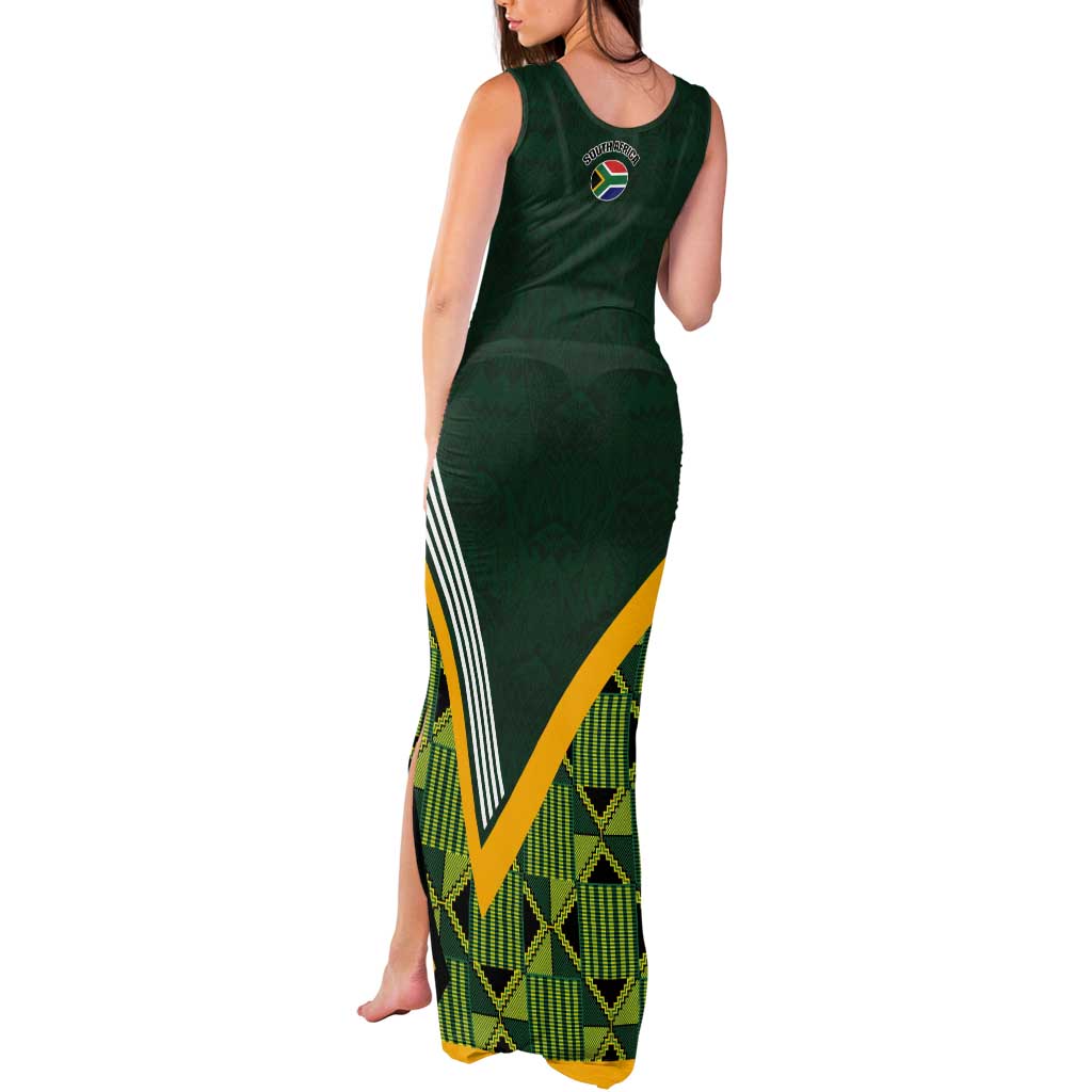 Custom Rugby South Africa Tank Maxi Dress Baby Boks Go Champions