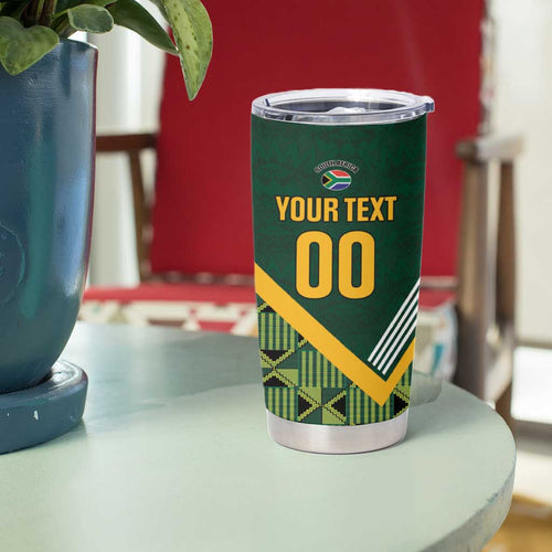 Custom Rugby South Africa Tumbler Cup Baby Boks Go Champions