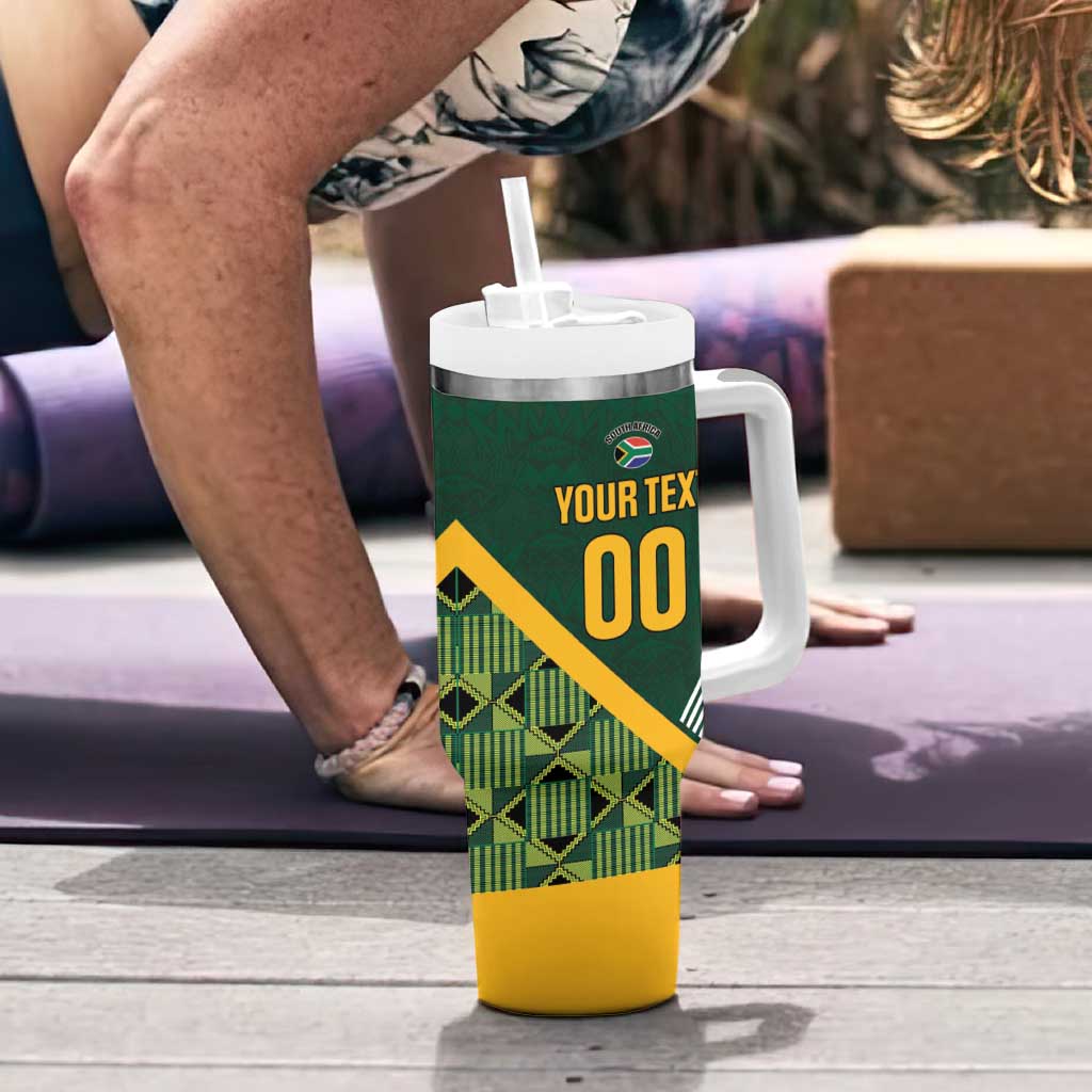 Custom Rugby South Africa Tumbler With Handle Baby Boks Go Champions
