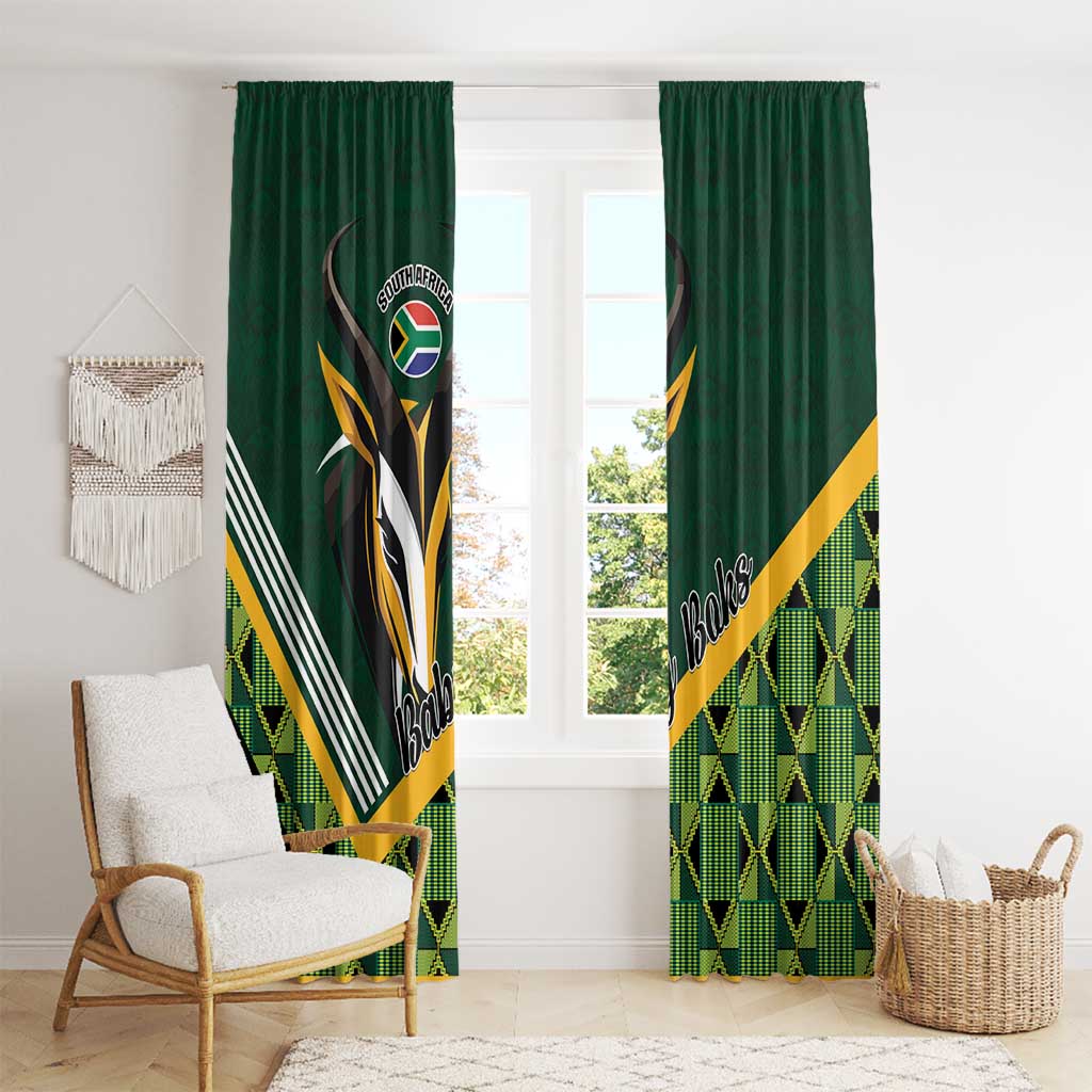 Rugby South Africa Window Curtain Baby Boks Go Champions