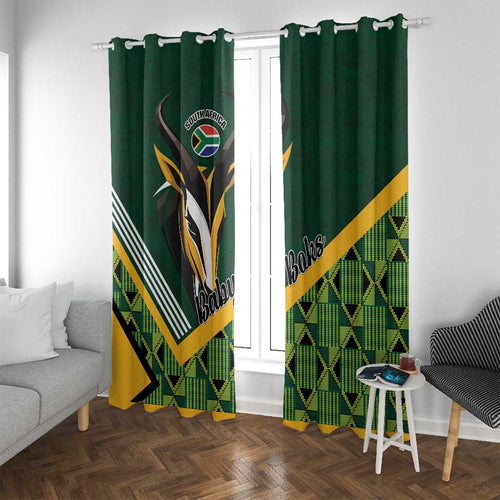 Rugby South Africa Window Curtain Baby Boks Go Champions