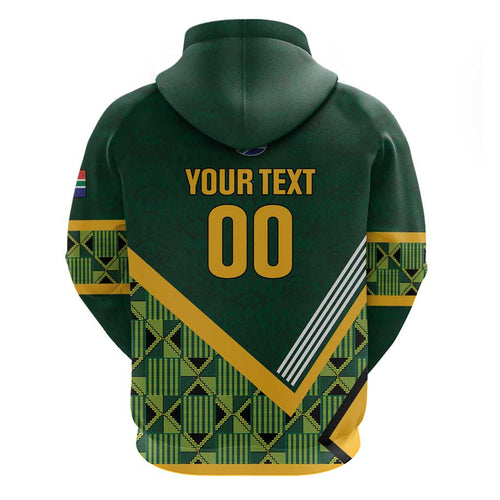 Custom Rugby South Africa Zip Hoodie Baby Boks Go Champions