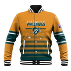 Custom Rugby Australia Baseball Jacket Junior Wallabies Go Champions