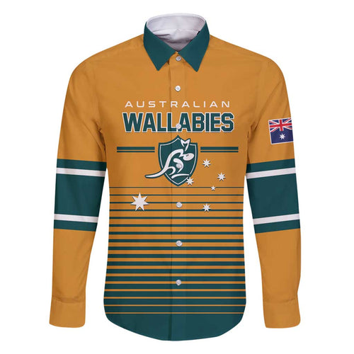 Custom Rugby Australia Family Matching Off Shoulder Maxi Dress and Hawaiian Shirt Junior Wallabies Go Champions