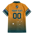 Custom Rugby Australia Family Matching Tank Maxi Dress and Hawaiian Shirt Junior Wallabies Go Champions