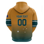Custom Rugby Australia Hoodie Junior Wallabies Go Champions