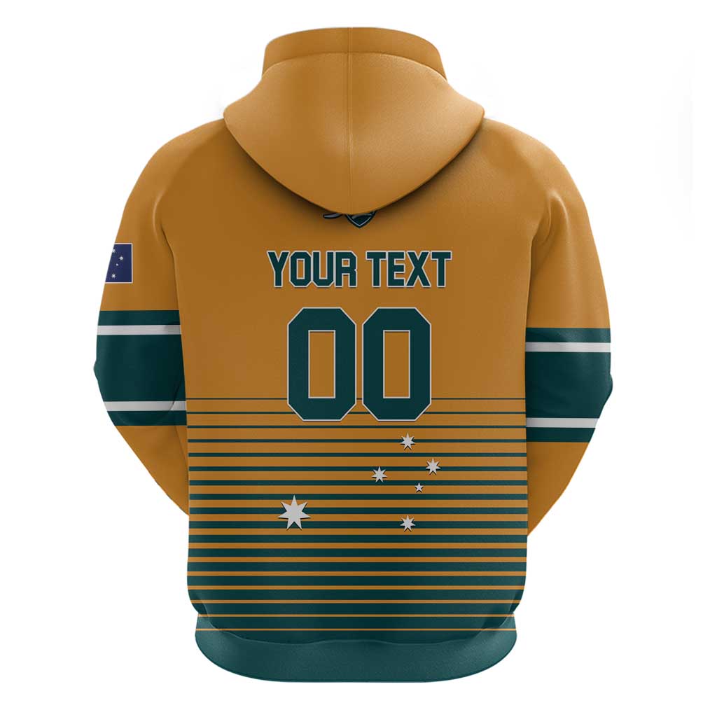 Custom Rugby Australia Hoodie Junior Wallabies Go Champions