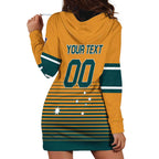Custom Rugby Australia Hoodie Dress Junior Wallabies Go Champions