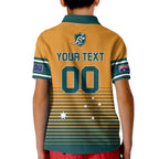 Custom Rugby Australia Kid Polo Shirt Junior Wallabies Go Champions
