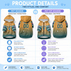 Custom Rugby Australia Pet Hoodie Junior Wallabies Go Champions