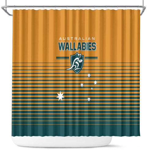 Rugby Australia Shower Curtain Junior Wallabies Go Champions