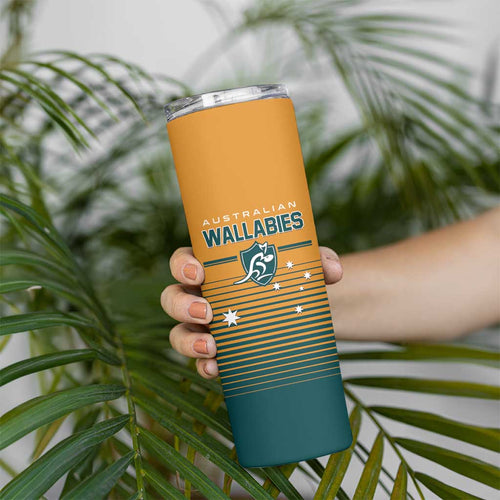 Custom Rugby Australia Skinny Tumbler Junior Wallabies Go Champions