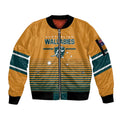 Custom Rugby Australia Sleeve Zip Bomber Jacket Junior Wallabies Go Champions